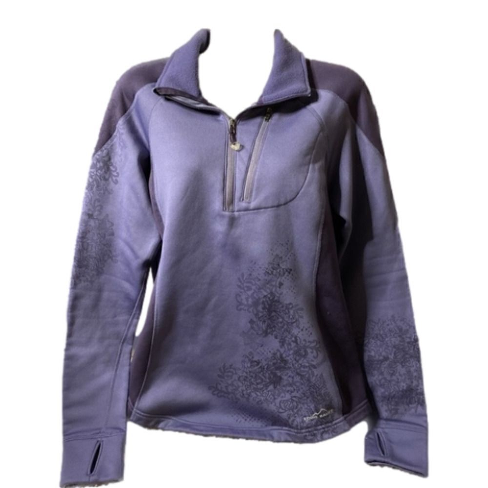 Eddie Bauer Long Sleeve  Athletic Pullover (Medium) Purple